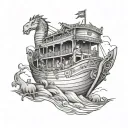 noah's ark tattoo design idea