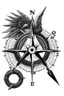 illuminati Consisting a Compass tattoo design idea