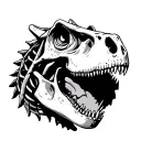 Dinosaur Skeleton tattoo design idea