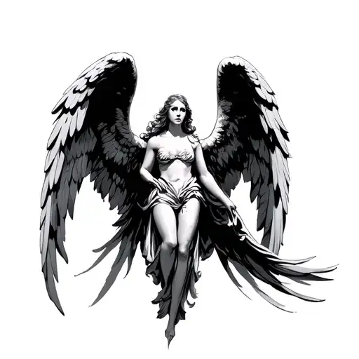 Kosovo, Serbia, angels, tattoo design idea