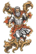 st. christopher wolfman tattoo design idea