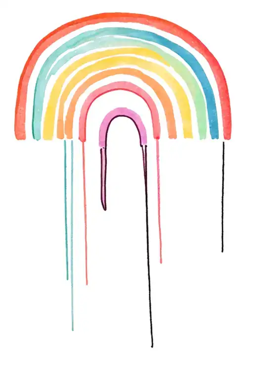 live your dash with rainbow tattoo design idea