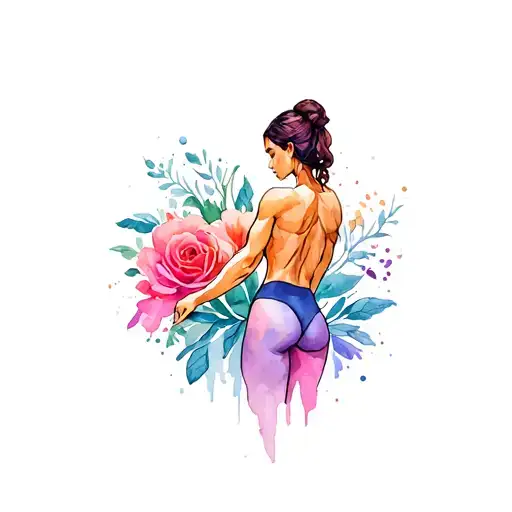 muscle mommy tattoo design idea