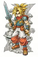 Chrono Trigger videogame tattoo design idea