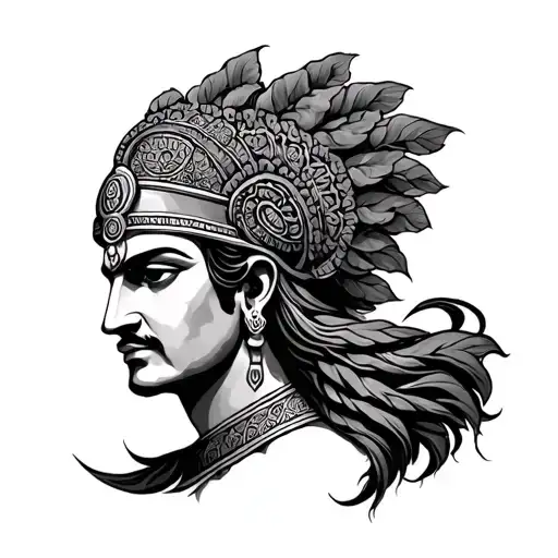 Mahabharat tattoo design idea