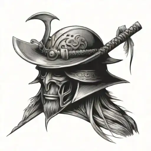 STRAW HAT RONIN tattoo design idea