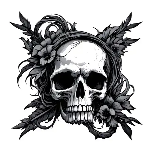 bio mechanical tattoo design idea