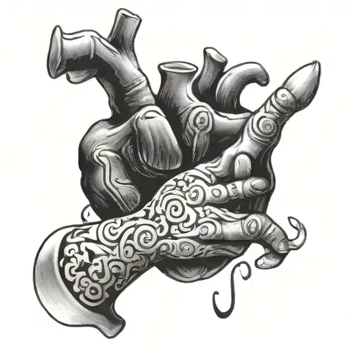 I love you in sign language with heart and May 15 2014 tattoo design idea