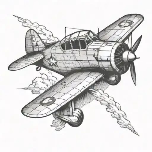 aircraft tattoo design idea