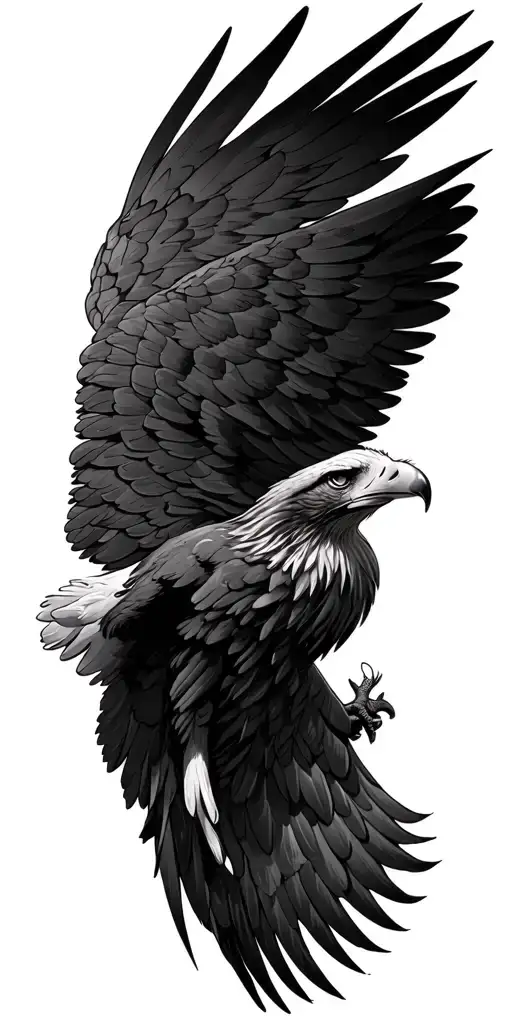 eagle wing tattoo design idea