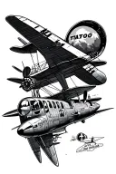 aviation themed tattoo tattoo design idea
