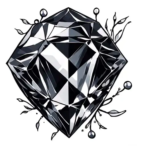 Birthstone tattoo design idea