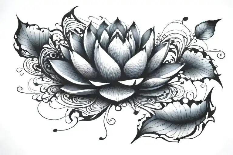 Lotus tattoo design idea