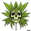 420 made out of weed tattoo design idea