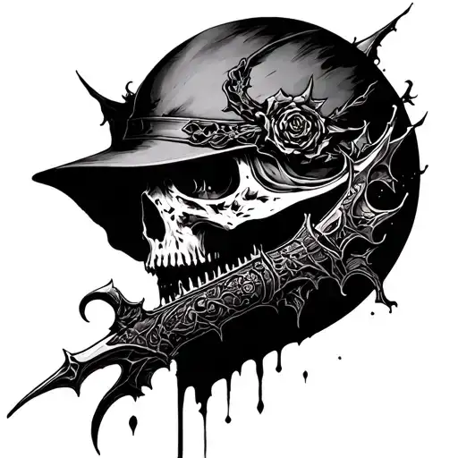 bloodborne hunters dream tattoo design idea