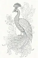 Peacock tattoo design idea
