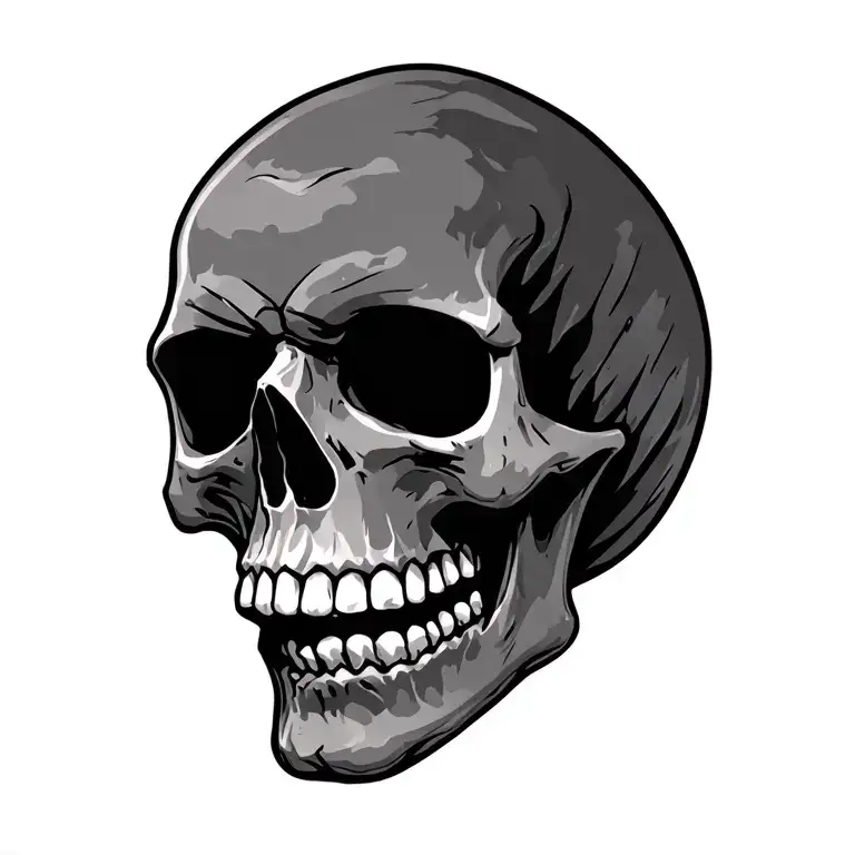 grateful dead skull tattoo design idea