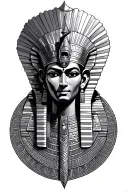 ancient egyptian god osiris forearm tatoo tattoo design idea