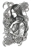 Sadako tattoo design idea