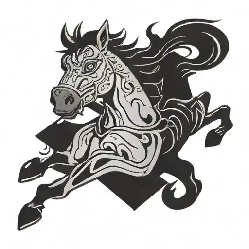 bojack horseman tattoo design idea