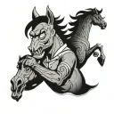 bojack horseman tattoo design idea