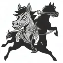 bojack horseman tattoo design idea