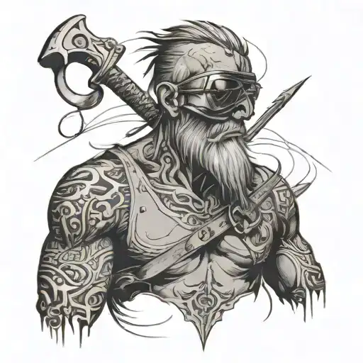 I see said the blind man who picked up his hammer and saw tattoo design idea