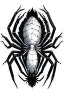 gothic spider tattoo design idea