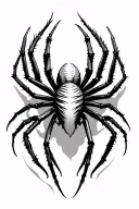 gothic spider tattoo design idea