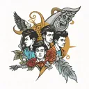 one direction tribute tattoo tattoo design idea