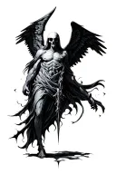 azrael angel of death tattoo design idea
