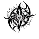 curse mark naruto tattoo design idea