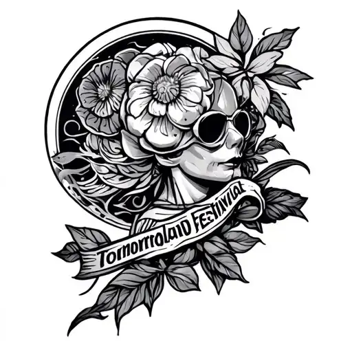 Tomorrowland festival tattoo design idea