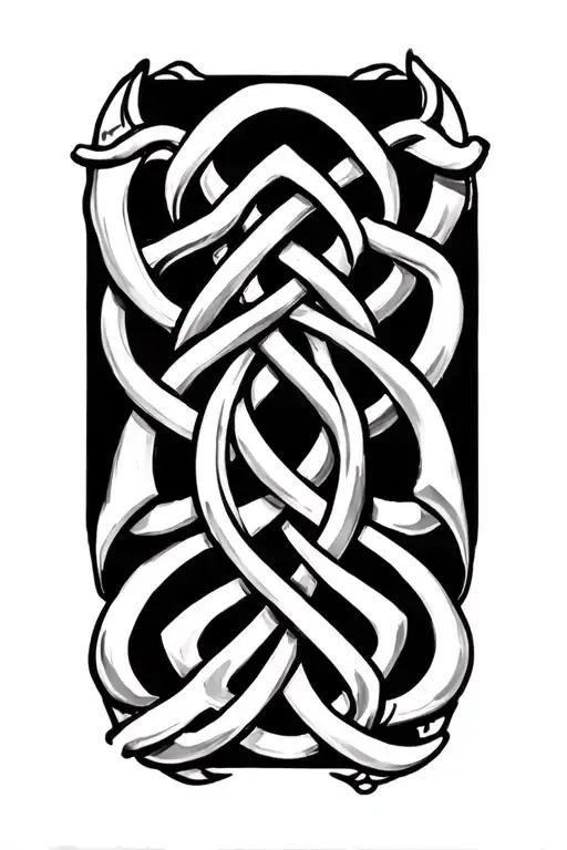 "Ryleigh" celtic knot tattoo design idea