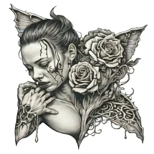 trauma love 1 person 10years 3 break ups tattoo design idea