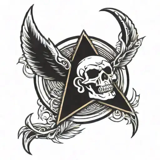 Ears and sickle tattoo design idea