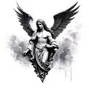 Gabriel Angel tattoo design idea