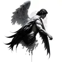 Gabriel Angel tattoo design idea