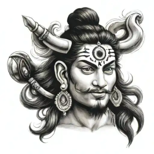 shiv ji tattoo design idea