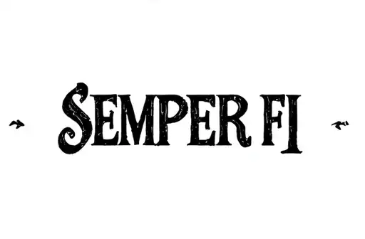 "Semper fi" tattoo design idea