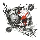 Skull Mysterious tattoo design idea