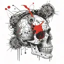 Skull Mysterious tattoo design idea