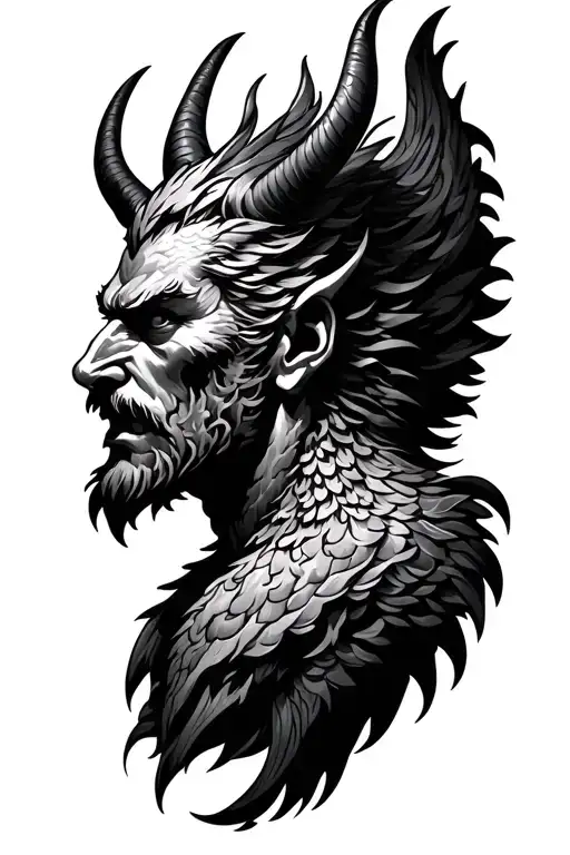 Phoenix coverup man utd devil head tattoo design idea