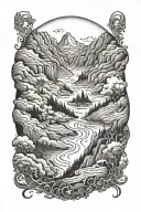 valley of death for you are with me tattoo design idea
