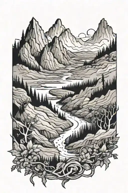 valley of death for you are with me tattoo design idea