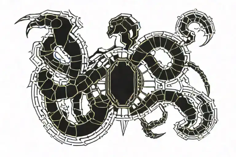 Scorpio tattoo design idea