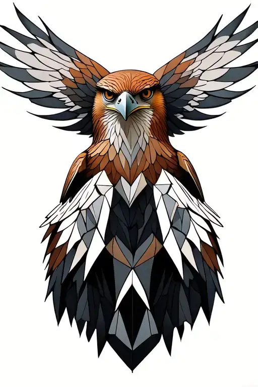 Red Tailed Hawk tattoo design idea