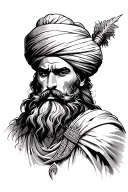 Sikh warrior tattoo design idea