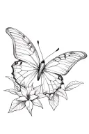 azalea butterfly tattoo design idea