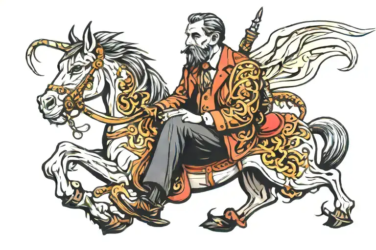 loyal man tattoo design idea